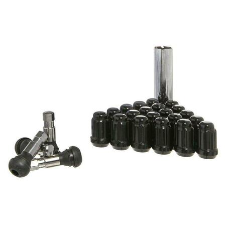 WEST COAST WHEEL ACCESSORIES 14 x 1.5 mm Spline Closed with 6 Lug Nut Kit WCW-DPC5614ST